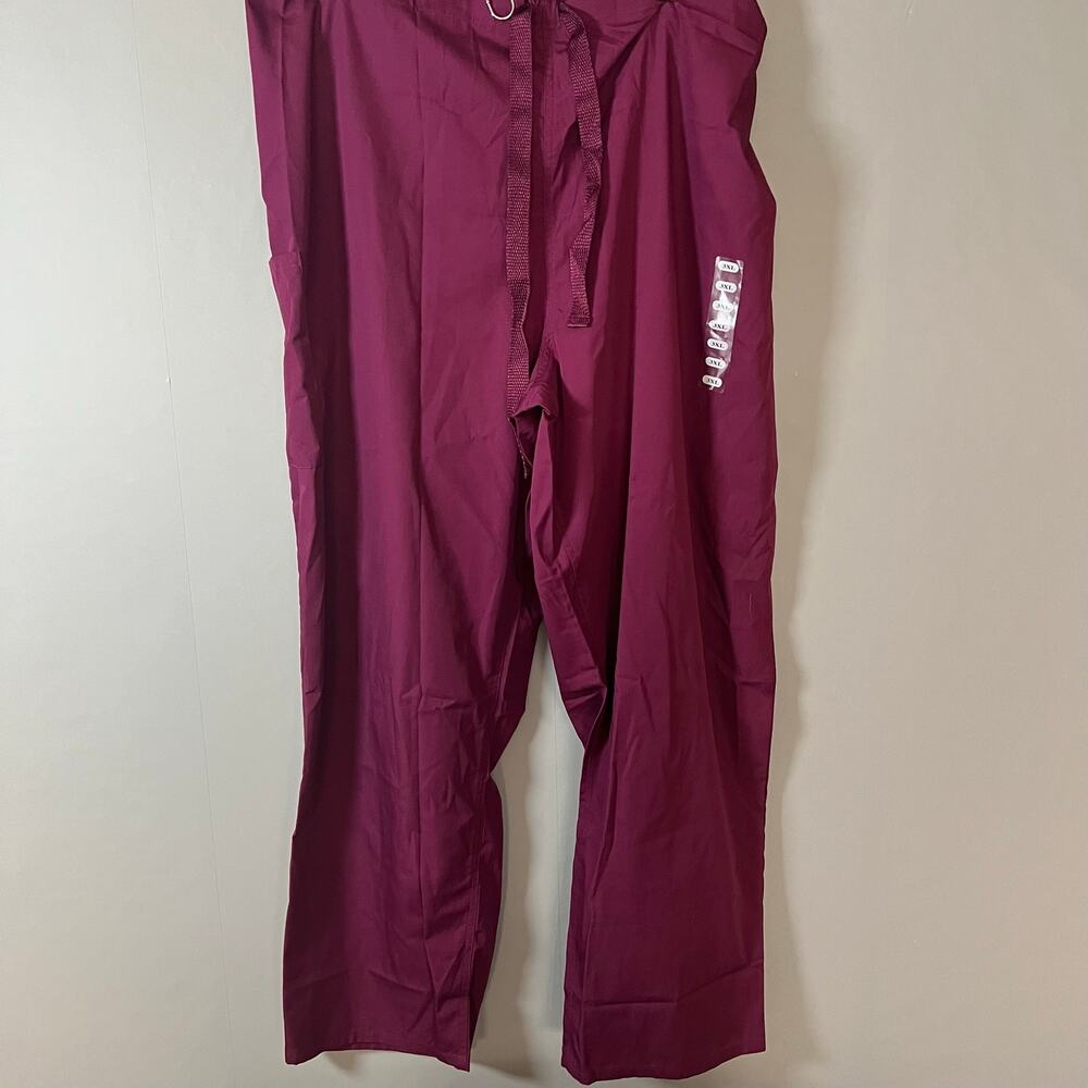 Cherokee Scrubs Women Pants set 3x Medical Scrubs Workwear Burgandy